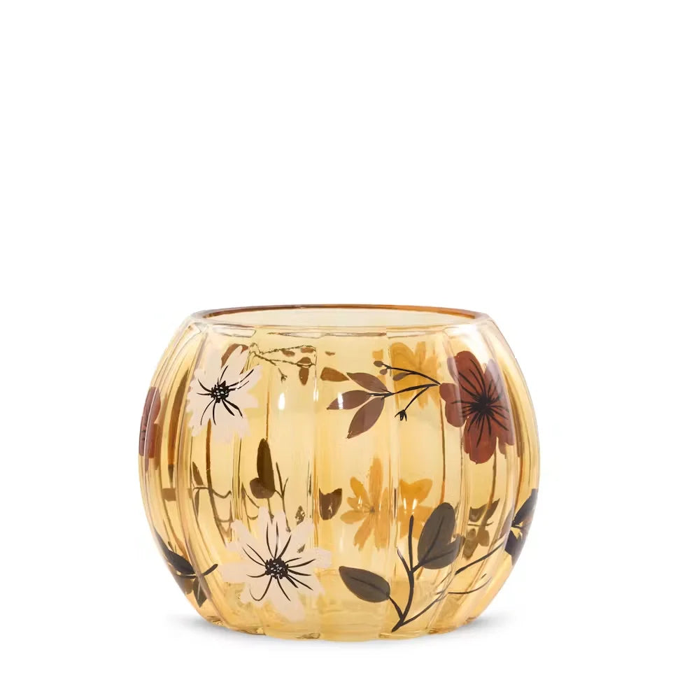 flower-pumpkin-jar-candle-holder