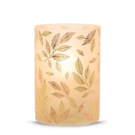 frosted-gold-jar-candle-holder